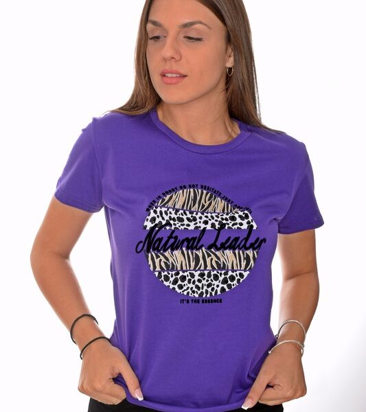 Γυναικείο T-Shirt με Τύπωμα 601254