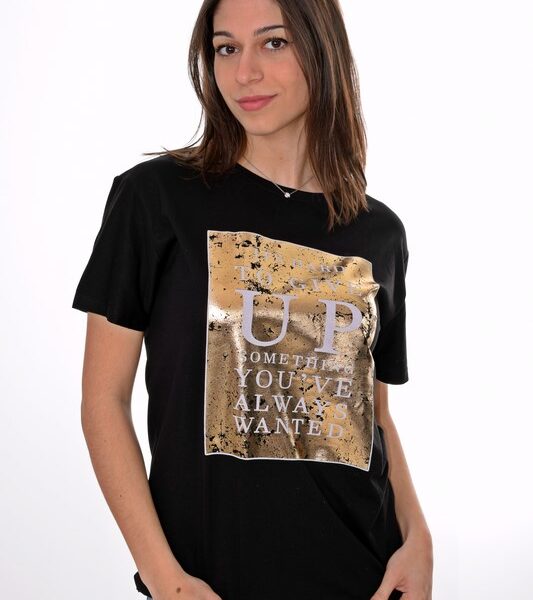 Γυναικείο T-Shirt με Foil Print 1003