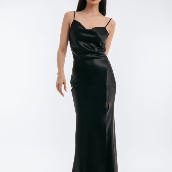 Γυναικείο Φόρεμα Maxi Σατέν 2400235