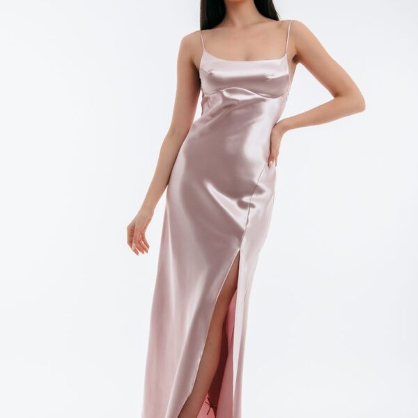 Γυναικείο Φόρεμα Maxi Σατέν 2400234